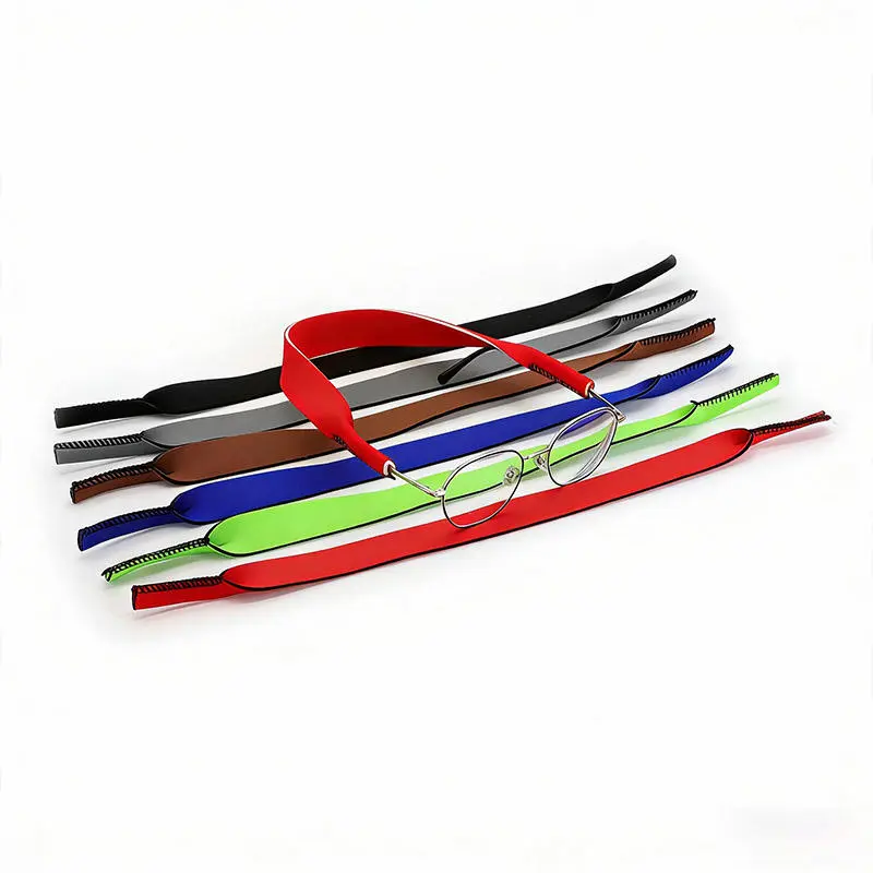 H036bf0d63ead4bc5a1c5c8e3cfb9a81dZ Custom Logo Neoprene Eyeglass Retainer Soft Breathable Sports Glasses Lanyard