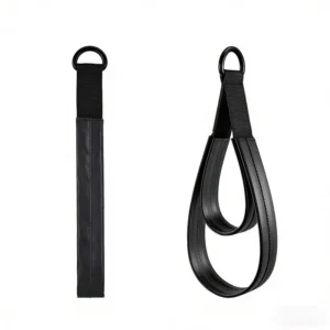 Premium Leather Yoga Stretching Double Loop Strap