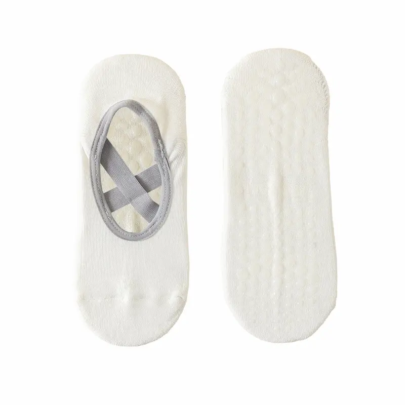 H6133110d6187403d88e42b1f205df373G Custom Yoga Grip Socks for Women Anti-Slip High Cotton