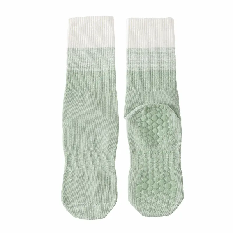 H7468bb1bed584cf9aa8dd706126b1420F Custom Logo Cotton Yoga Socks Women Breathable Anti-Bacterial