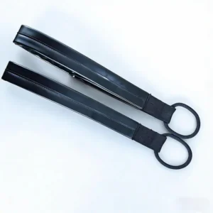 Premium Leather Double Loop Yoga Pilates Stretch Strap