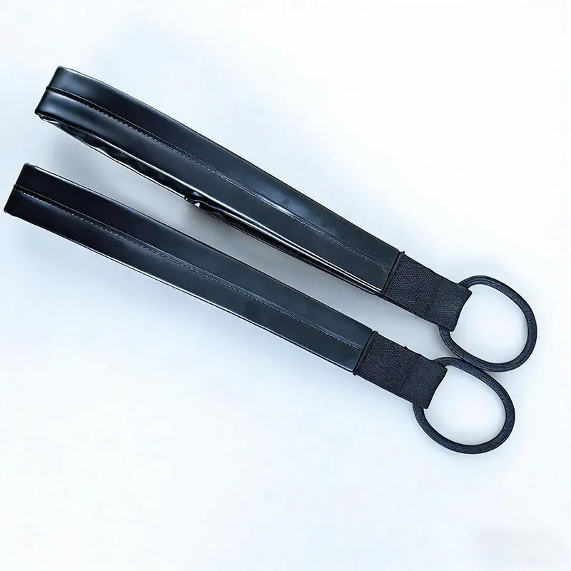 Premium Leather Double Loop Yoga Pilates Stretch Strap