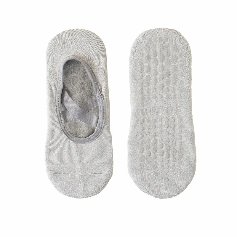 Hdf46959f2ff1428693c83b73fc60b740R Custom Yoga Grip Socks for Women Anti-Slip High Cotton