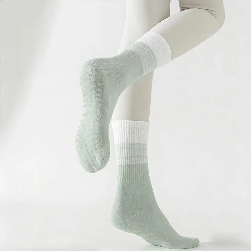 He3de1eebf7774236a15f12acad54cf8ah Custom Logo Cotton Yoga Socks Women Breathable Anti-Bacterial